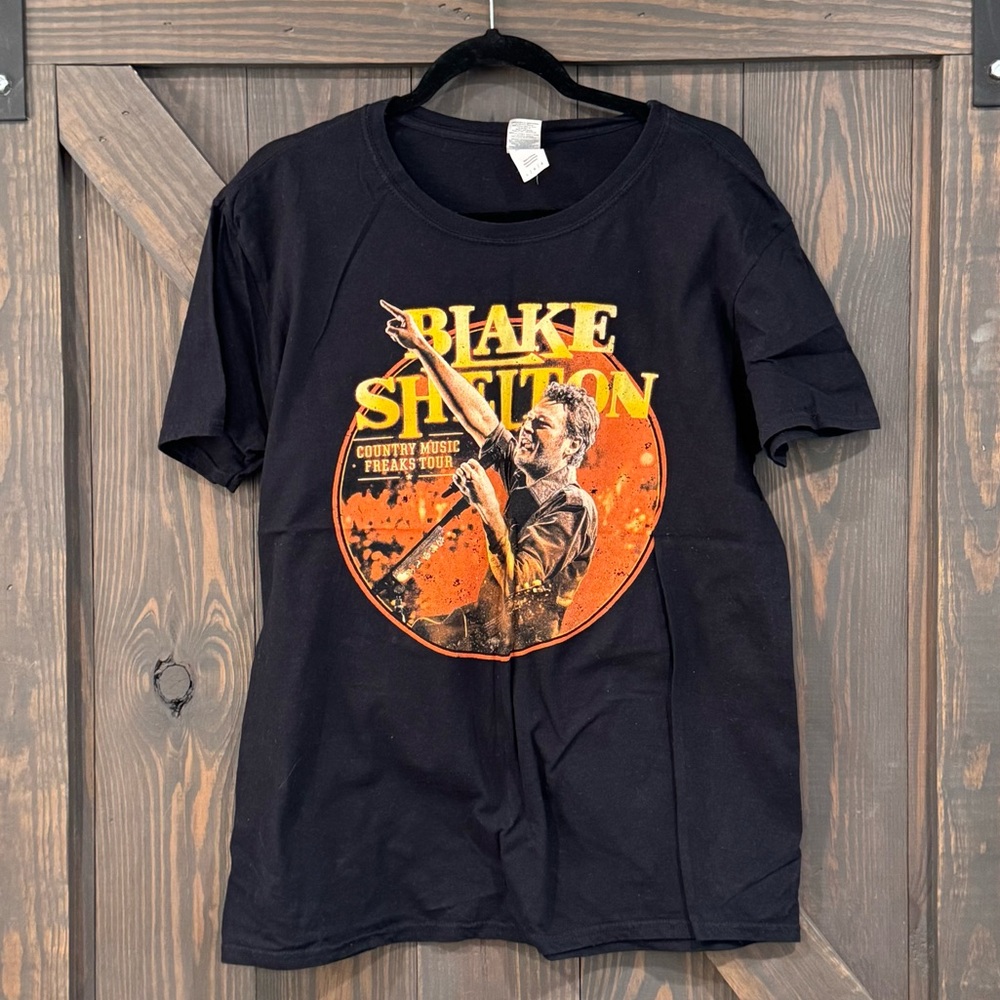 Blake Shelton Men’s T-shirt Country Music Freaks Tour Tee 2018‎ Black Large